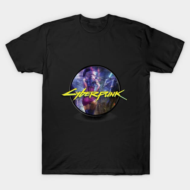 Cyberpunk girl T-Shirt by RataGorrata